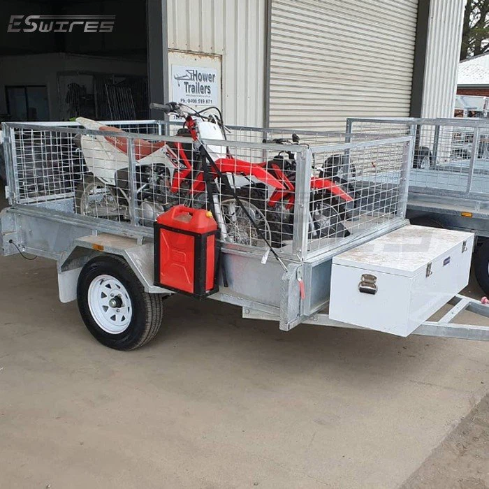 8x5 galvanised trailer cage application