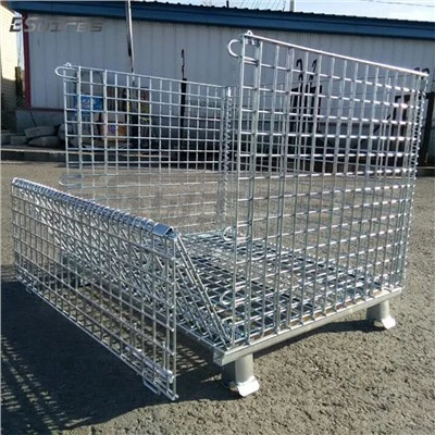 Stivuire container de sârmă metalică